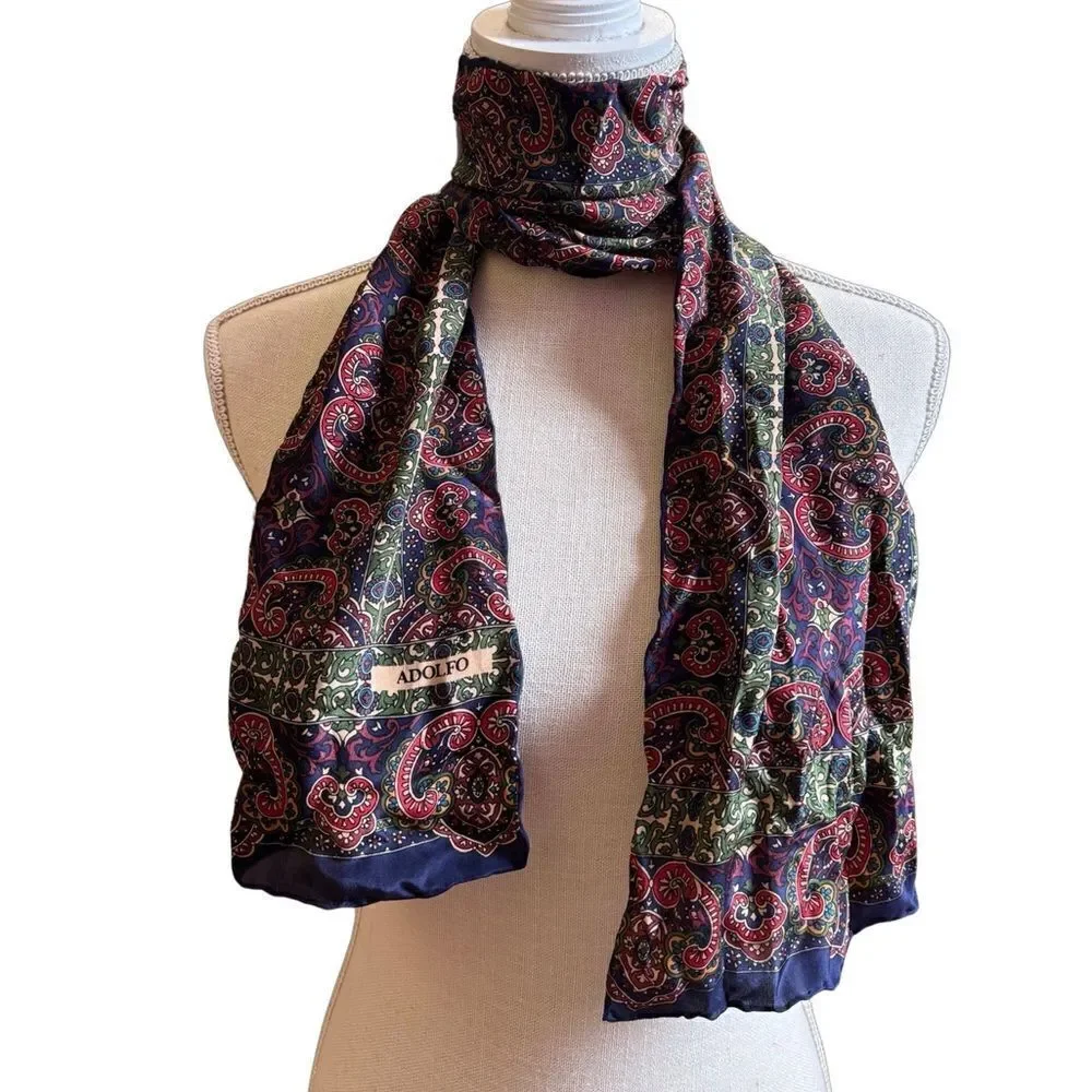 Adolfo Beautiful All Silk Scarf